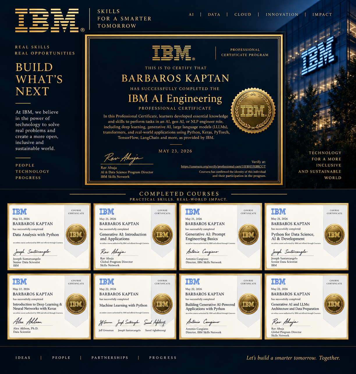 IBM AI Engineering Professional Certificate